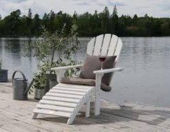 Havemøbelland Adirondack Stol - Hvid
