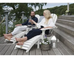 Havemøbelland Adirondack Stol - Hvid