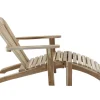 Havemøbelland Adirondackstol m/skammel - Teak