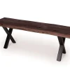 Havemøbelland Akita Bænk, Eg, Mørk olie, 40x140 cm