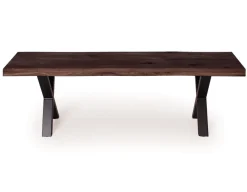 Havemøbelland Akita Bænk, Eg, Mørk olie, 40x140 cm