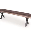 Havemøbelland Akita Bænk, Eg, Mørk olie, 40x180 cm
