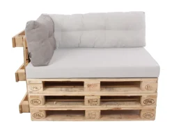 Havemøbelland Alis Pallehynde - Ryg - 13x40x60 cm - Sand