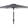 Havemøbelland Alu parasol med tilt - Ø 3 meter - Grå