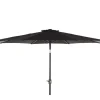 Havemøbelland Alu parasol med tilt - Ø 3 meter - Sort