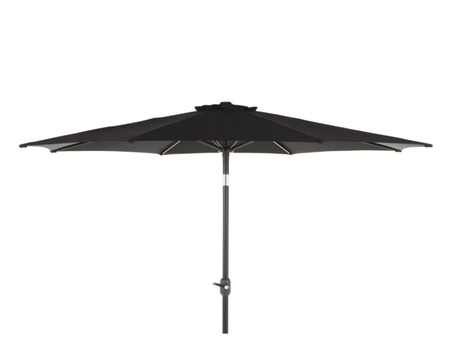 Havemøbelland Alu parasol med tilt - Ø 3 meter - Sort