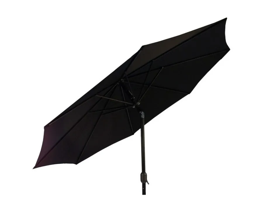Havemøbelland Alu parasol med tilt - Ø 3 meter - Sort
