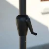 Havemøbelland Alu parasol m/krank og tilt - Ø 3 meter - Sort
