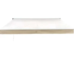 Havemøbelland Ask Manuel Markise - Semikassette - 3,5 x 3 m - Hvid/Beige