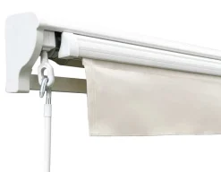 Havemøbelland Ask Manuel Markise - Semikassette - 4,8 x 3 m - Hvid/Beige