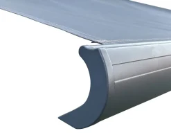 Havemøbelland Bøg Markise - m/motor & LED-lys - 3,5 x 3 m - Grå/Grå