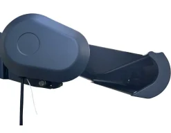Havemøbelland Bøg Markise - m/motor & LED-lys - 3,5 x 3 m - Grå/Grå