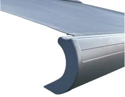 Havemøbelland Bøg Markise - m/motor & LED-lys - 4,8 x 3 m - Grå/Grå