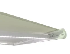 Havemøbelland Bøg Markise - m/motor & LED-lys - 3,5 x 3 m - Hvid/Beige