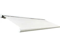 Havemøbelland Bøg Markise - m/motor & LED-lys - 3,5 x 3 m - Hvid/Beige