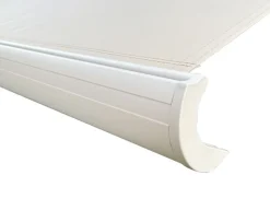 Havemøbelland Bøg Markise - m/motor & LED-lys - 3,5 x 3 m - Hvid/Beige