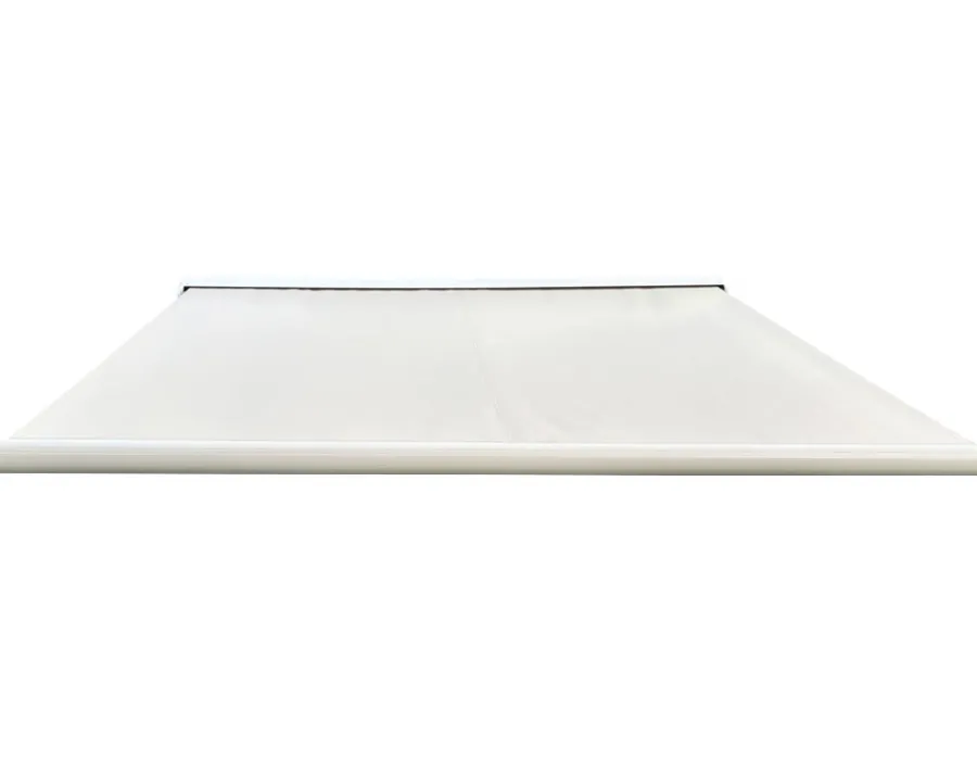 Havemøbelland Bøg Markise - m/motor & LED-lys - 3,5 x 3 m - Hvid/Beige