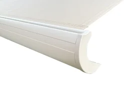 Havemøbelland Bøg Markise - m/motor & LED-lys - 4,8 x 3 m - Hvid/Beige