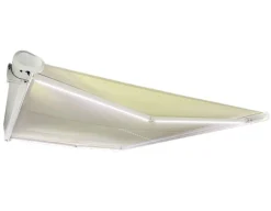 Havemøbelland Bøg Markise - m/motor & LED-lys - 4,8 x 3 m - Hvid/Beige