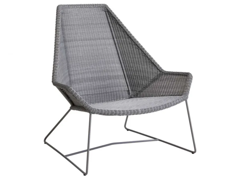 Havemøbelland Cane-line Breeze Highback Stol - Light grey