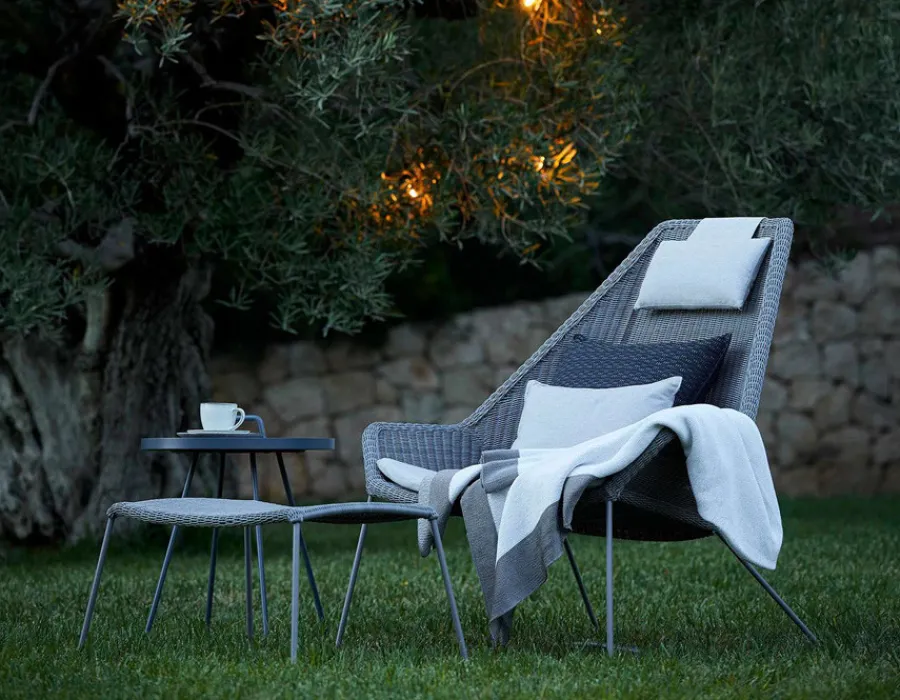 Havemøbelland Cane-line Breeze Highback Stol - Light grey