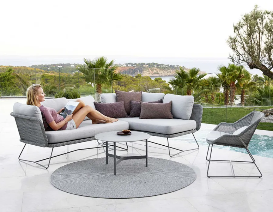 Havemøbelland Cane-line Breeze Loungestol - Light Grey