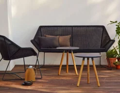 Havemøbelland Cane-line Breeze 2 pers. Sofa, Black