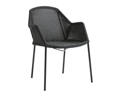 Havemøbelland Cane-line Breeze Stabelstol m/armlæn - Black