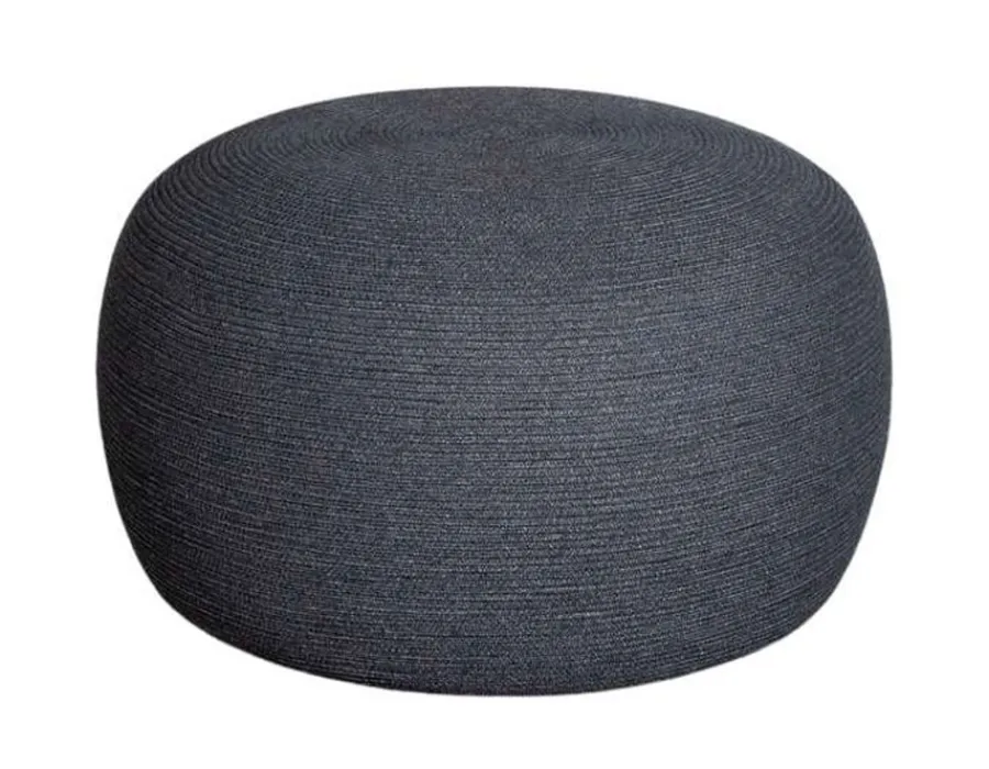Havemøbelland Cane-line Circle Fodskammel, Stor, Dark Grey