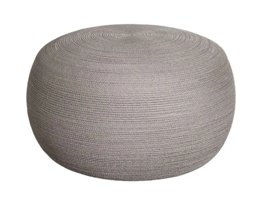 Havemøbelland Cane-line Circle Fodskammel, Stor, Taupe