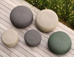 Havemøbelland Cane-line Circle Fodskammel, Stor, Taupe
