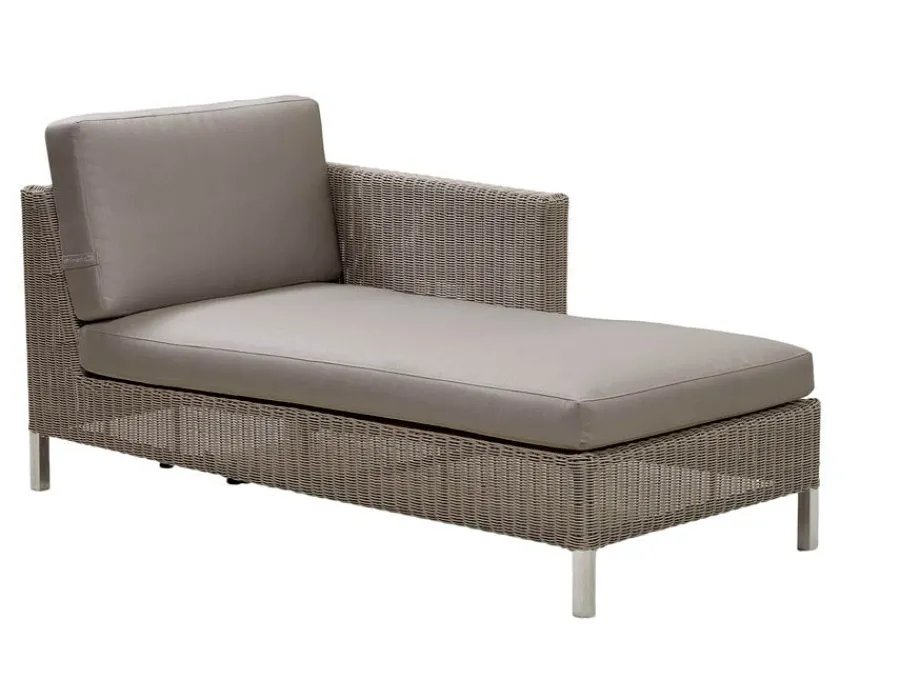 Havemøbelland Cane-line Connect Loungesæt m/chaiselong - Taupe
