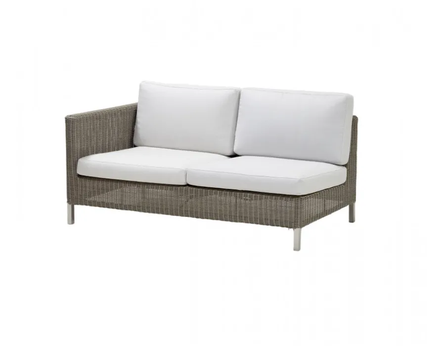 Havemøbelland Cane-line Connect Loungesæt m/chaiselounge - Taupe/Hvid