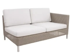 Havemøbelland Cane-line Connect 2 pers. sofa m/hynder - Venstre - Taupe