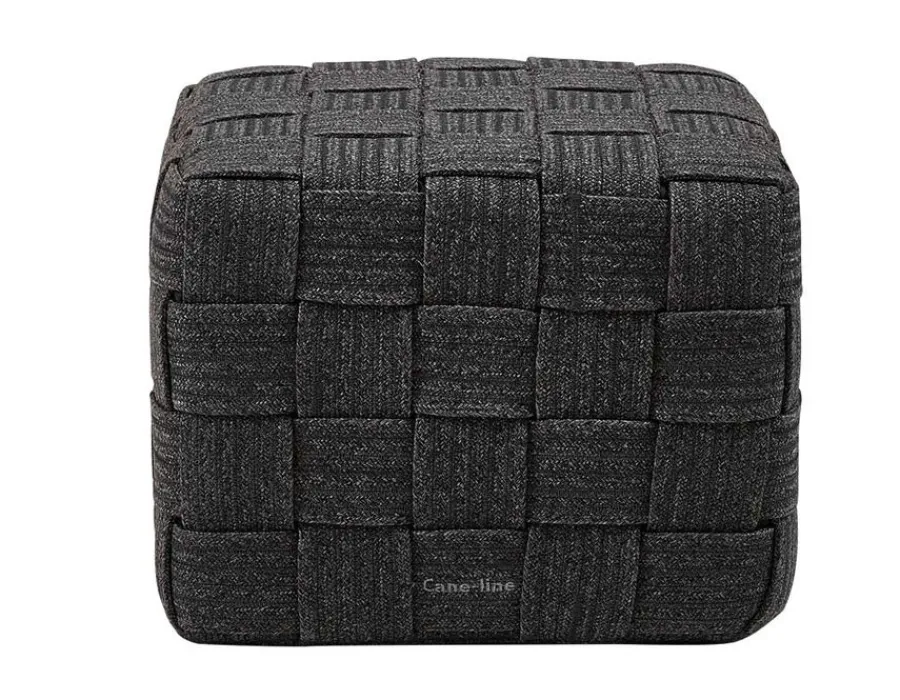 Havemøbelland Cane-line Cube Fodskammel, Dark Grey