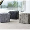Havemøbelland Cane-line Cube Fodskammel, Taupe