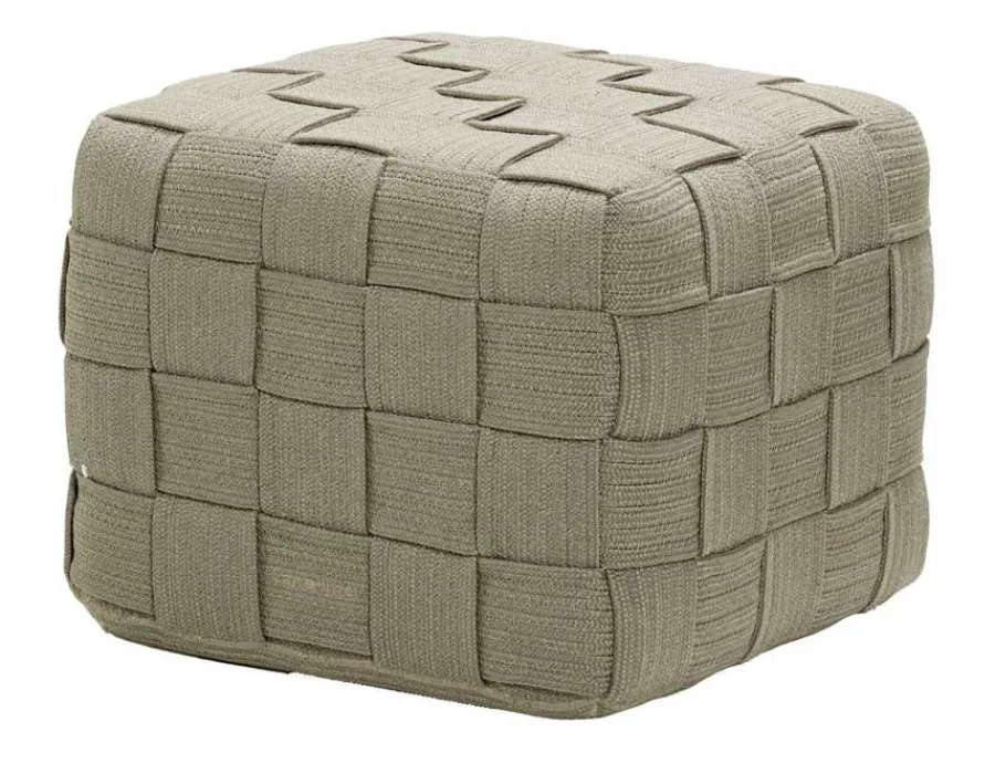 Havemøbelland Cane-line Cube Fodskammel, Taupe