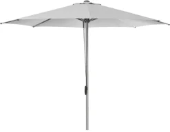 Havemøbelland Cane-line Eclipse Parasol, m/snoretræk, Ø 3,5 meter, Light Grey