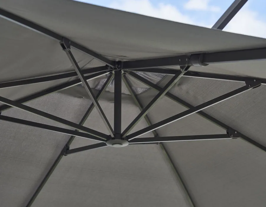 Havemøbelland Cane-line Hyde, Hængeparasol, Tilt, 3 x 3 m, Dusty White
