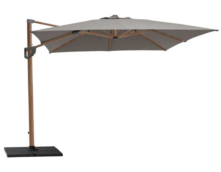 Havemøbelland Cane-line Hyde, Hængeparasol, Tilt, 3 x 3 m, Taupe, Trælook