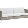 Havemøbelland Cane-line Hyndesæt til Connect 3 pers. sofa - White Natté