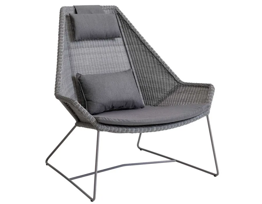 Havemøbelland Cane-line Hynde til Breeze Highback Stol - Grey Natté