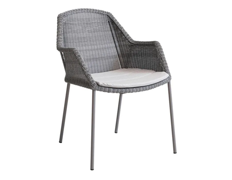 Havemøbelland Cane-line Hynde til Breeze Stabelstol - Light grey Natté