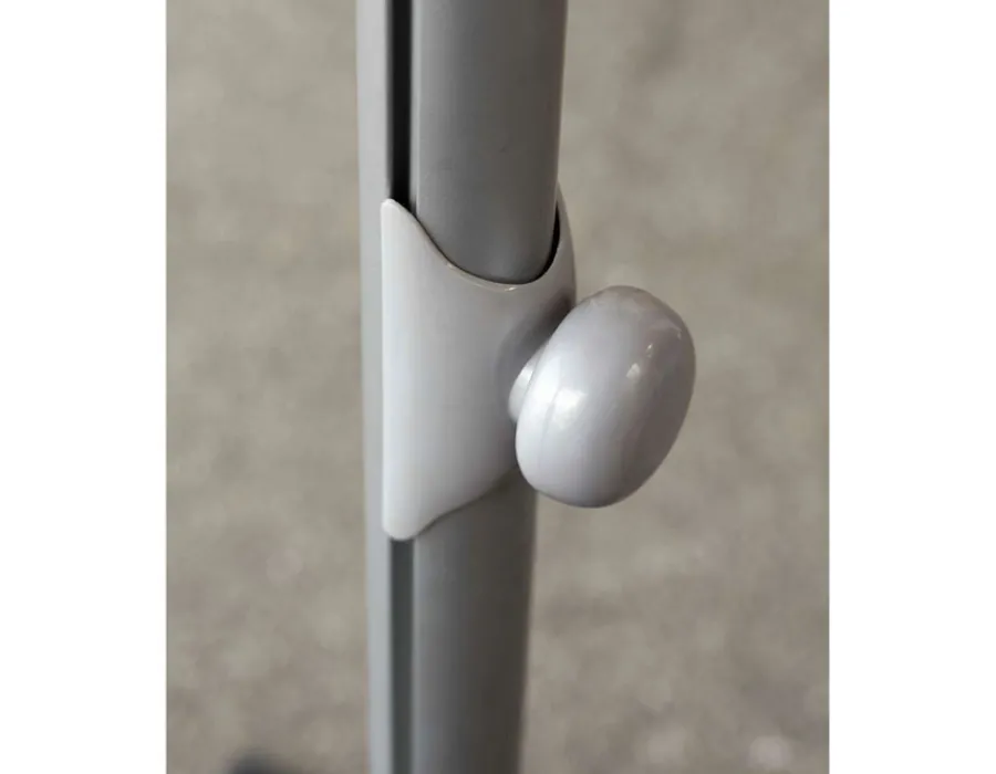 Havemøbelland Cane-line Major parasol m/slide system, 3x3 meter, Light Grey
