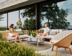 Havemøbelland Cane-line Nest 3 pers. sofa m/hynder