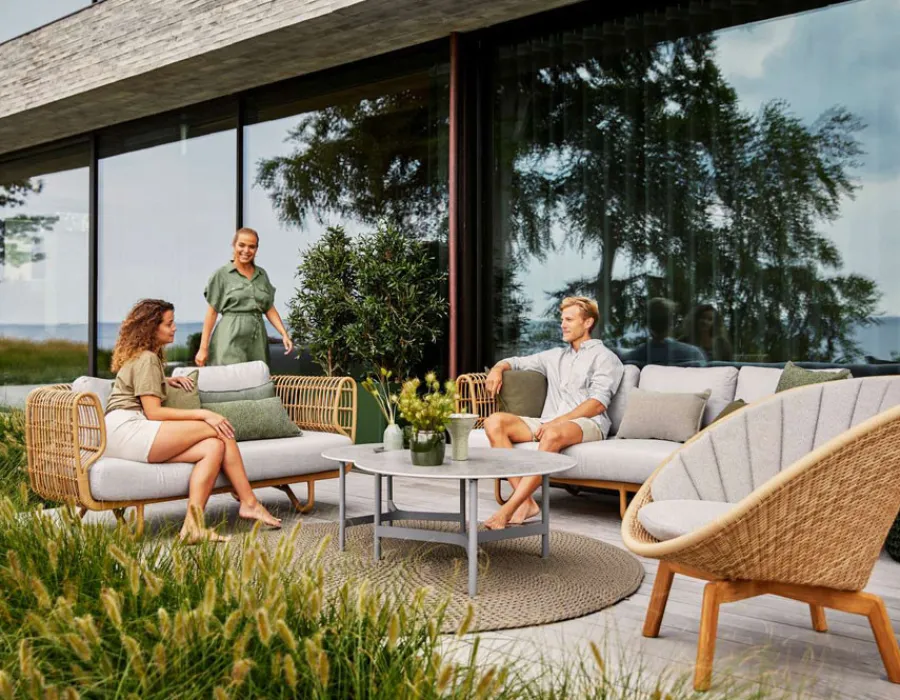 Havemøbelland Cane-line Nest 3 pers. sofa m/hynder