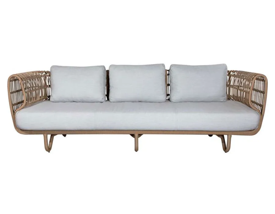 Havemøbelland Cane-line Nest 3 pers. sofa m/hynder
