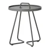 Havemøbelland Cane-line On-the-move sidebord, Ekstra lille, Light grey