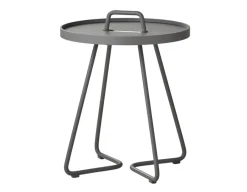 Havemøbelland Cane-line On-the-move sidebord, Ekstra lille, Light grey
