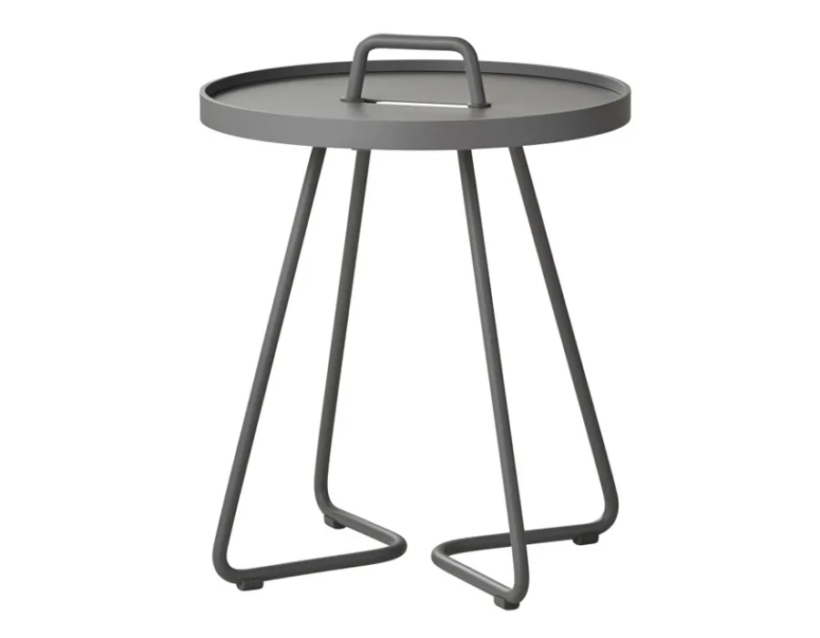 Havemøbelland Cane-line On-the-move sidebord, Ekstra lille, Light grey